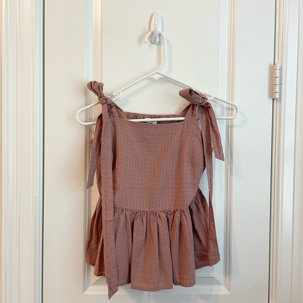 Madewell Bow Tie Top